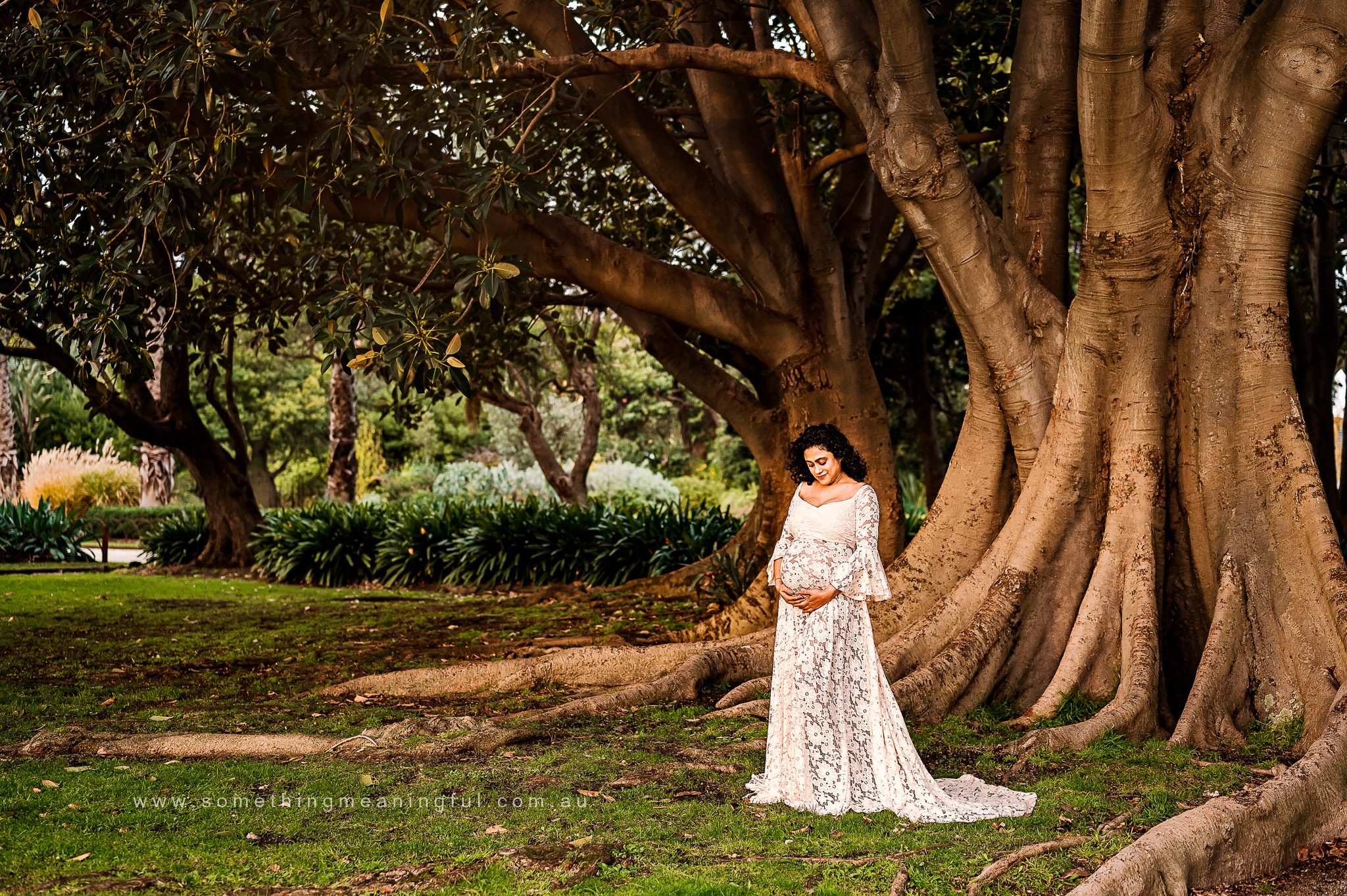 Scenic outdoor location in Melbourne's West, a perfect backdrop for capturing the natural beauty of maternity sessions with Something Meaningful - Maternity Photography Melbourne West
