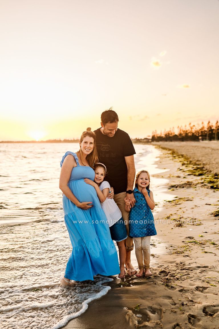 Anticipation and love fill the air as a family eagerly awaits the arrival of their newest member during a maternity photography session.