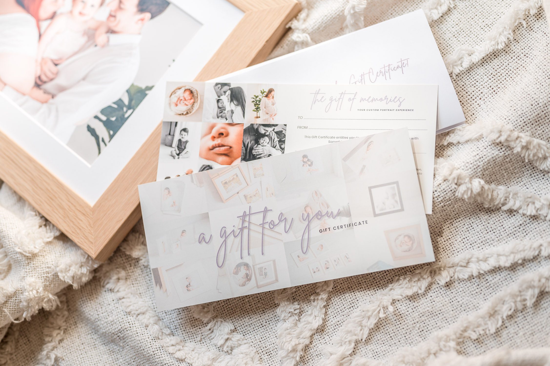 gift certificate for newborn photographer in melbourne