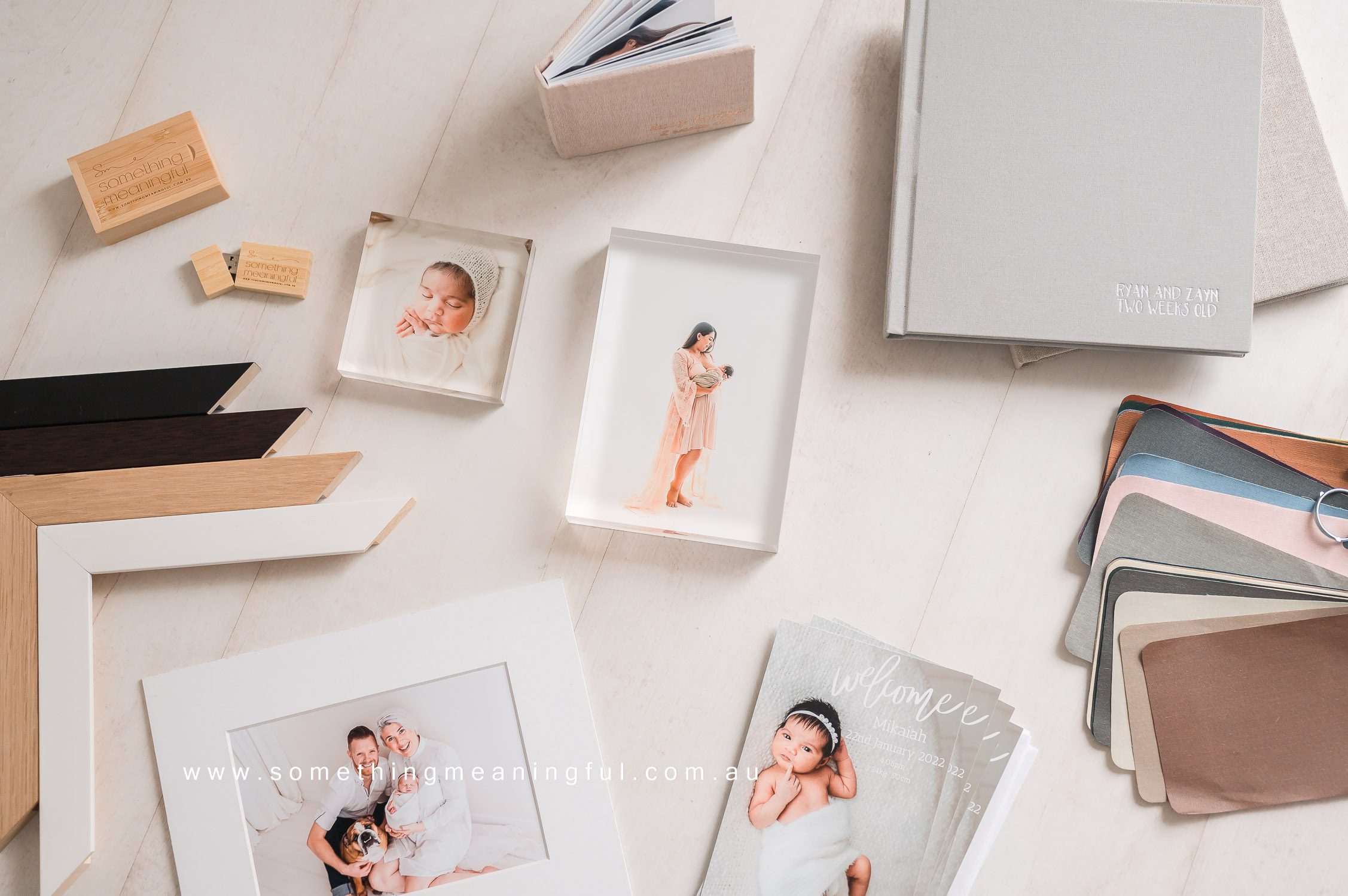 photo products for newborn photographer in melbourne